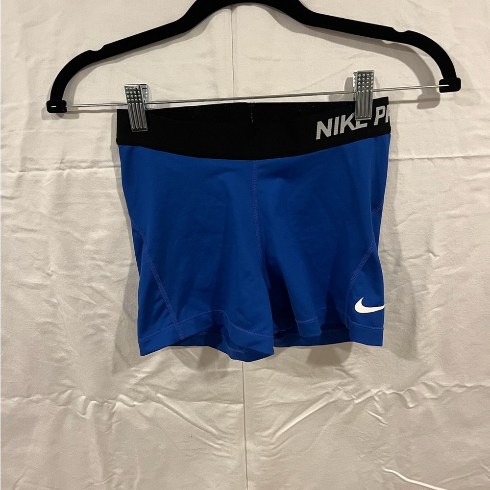 Blue Nike Pro Shorts Size Small
